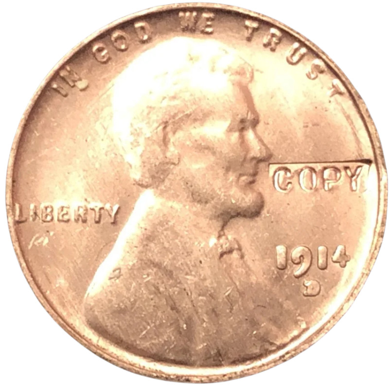 US 1914-D Small Cents Lincoln-Wheat Ear