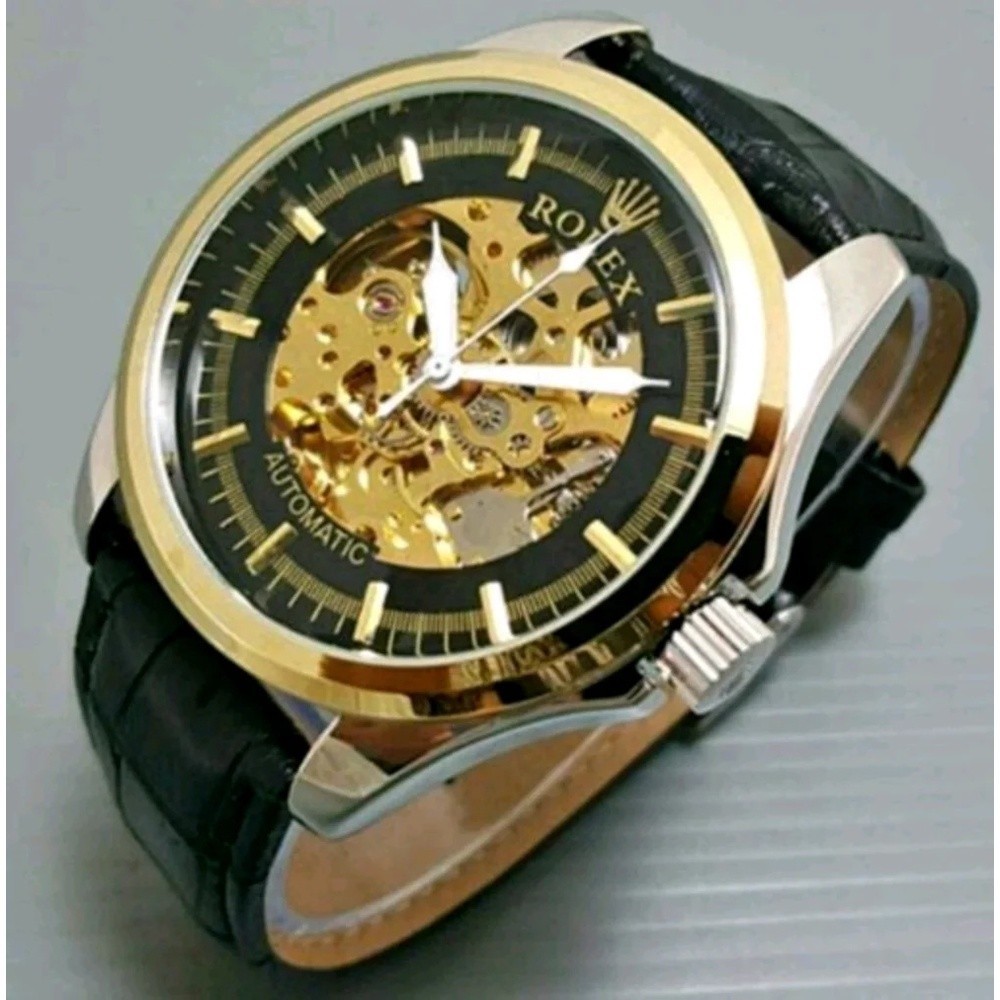 BISA COD  Jam Tangan Pria Otomatis / Jam Tangan Pria Tali Kulit