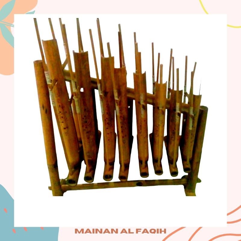 VR65YA Angklung / Alat Musik Angklung / Angklung 1 Oktaf / Mainan Musik / Mainan Alat Musik Anak / M