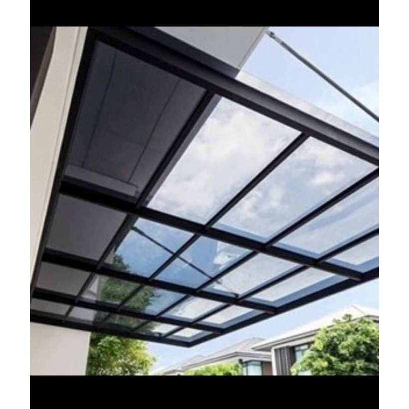 New Kanopi Atap Solarflat Transparan Ketebalan 2mm Harga Permeter