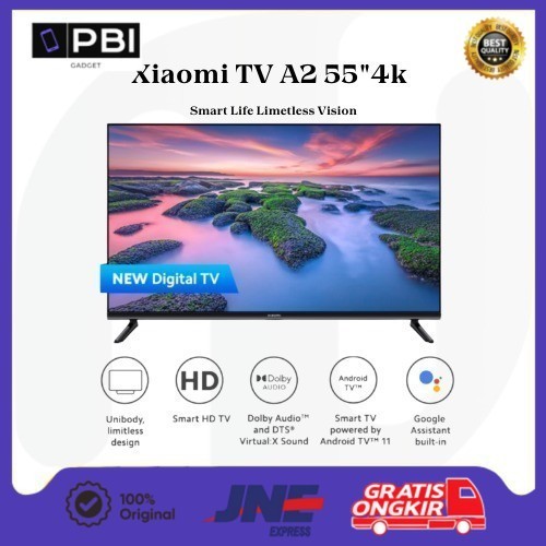 Xiaomi Android TV A2 55" Inch 4K Ultra HD Dolby Vision HDR - Second Like New