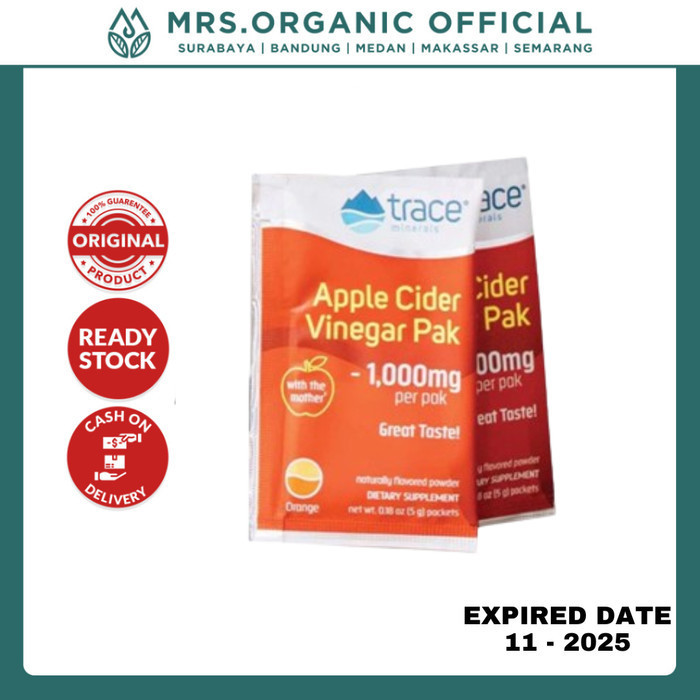 

Trace Minerals Apple Cider Vinegar Pak Sachet - Kontrol Gula Darah