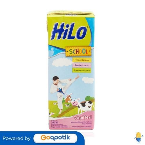 

Hilo School Susu Uht Rasa Vanila Vegiberi 200 Ml