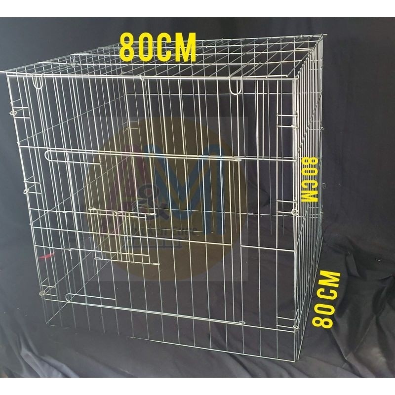 DR17H kandang ayam bangkok 80x80x80 sistem lipat pakai ring