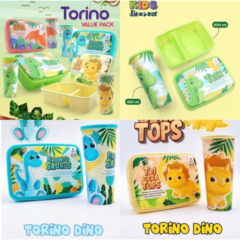TEMPAT MAKAN BOTOL VALUE TORINO SET / LUNCH BOX TORINO / LUNCH BOX +TUMBLER SET