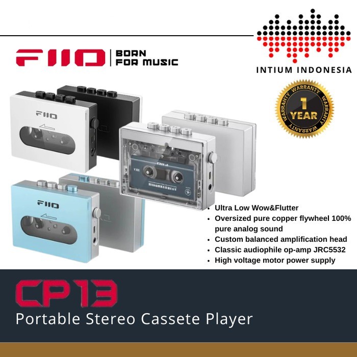 FiiO CP13 / CP 13 / CP-13 Portable Stereo Cassette / Tape Player - Transparant