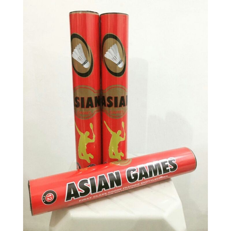 AA45RT SHUTTLECOCK BADMINTON KOK ASIAN GAMES MERAH HITAM 77/78 kok asian games