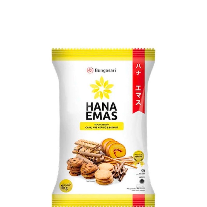 

Bungasari Hana Emas Tepung Terigu Premium Cake dan Cookies 1 kg