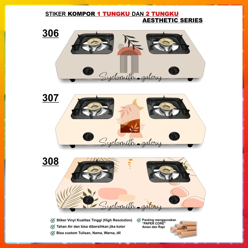 

Sticker Kompor Motif Aesthetic Abstrak - Colorfulolshop 12
