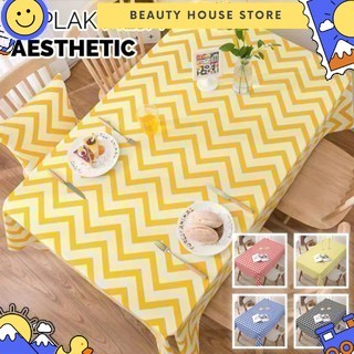 [BHS] Taplak Meja Makan Ruang Tamu 137X183cm Persegi Panjang Motif Zigzag Terbaru  Bahan PEVA Tebal 