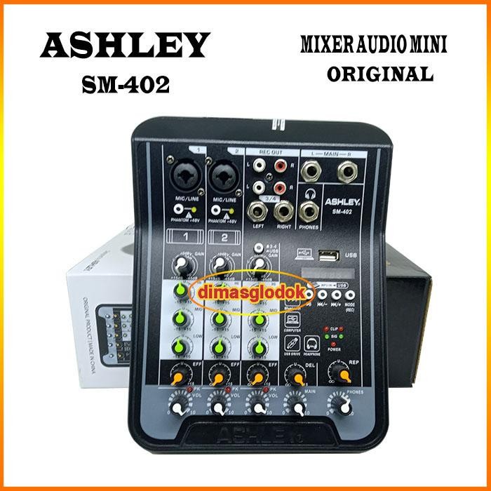 Mixer ASHLEY SM-402 Mixer 4 channel SM 402 SM402 ASHLEY Monitor Pc