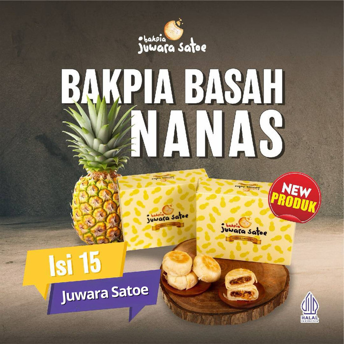 

CR [ ISI 15 ] BAKPIA BASAH NANAS - JUWARA SATOE KHAS JOGJA