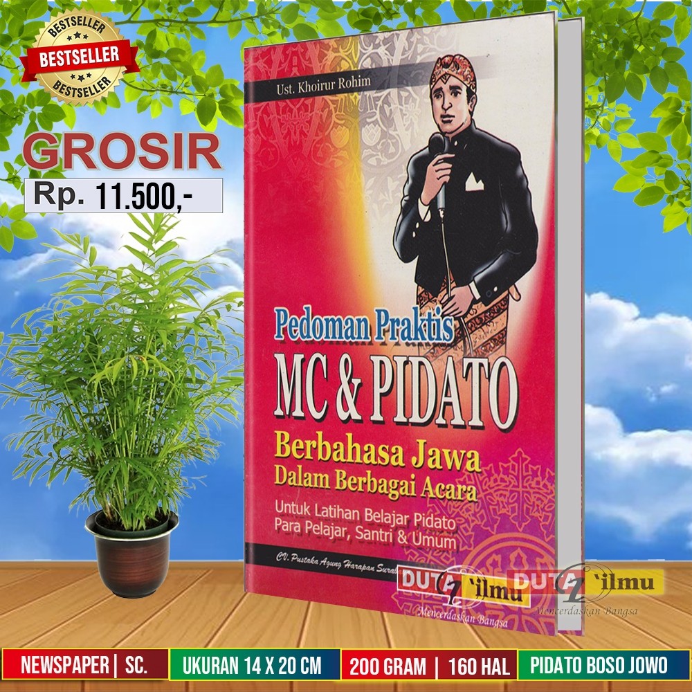 Pedoman Praktis MC & Pidato Bahasa Jawa | Buku Pidato Bahasa Jawa /100% produk tuban bumi wali