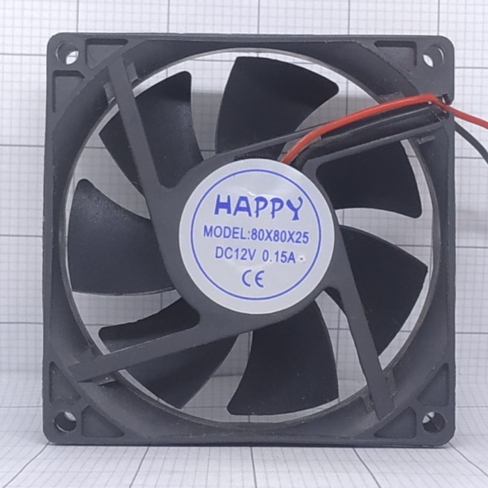 Fan 8x8 / Fan DC 8x8 / Fan 8x8 DC / Fan DC 8 x 8 12V / Kipas DC 8cm -AD87
