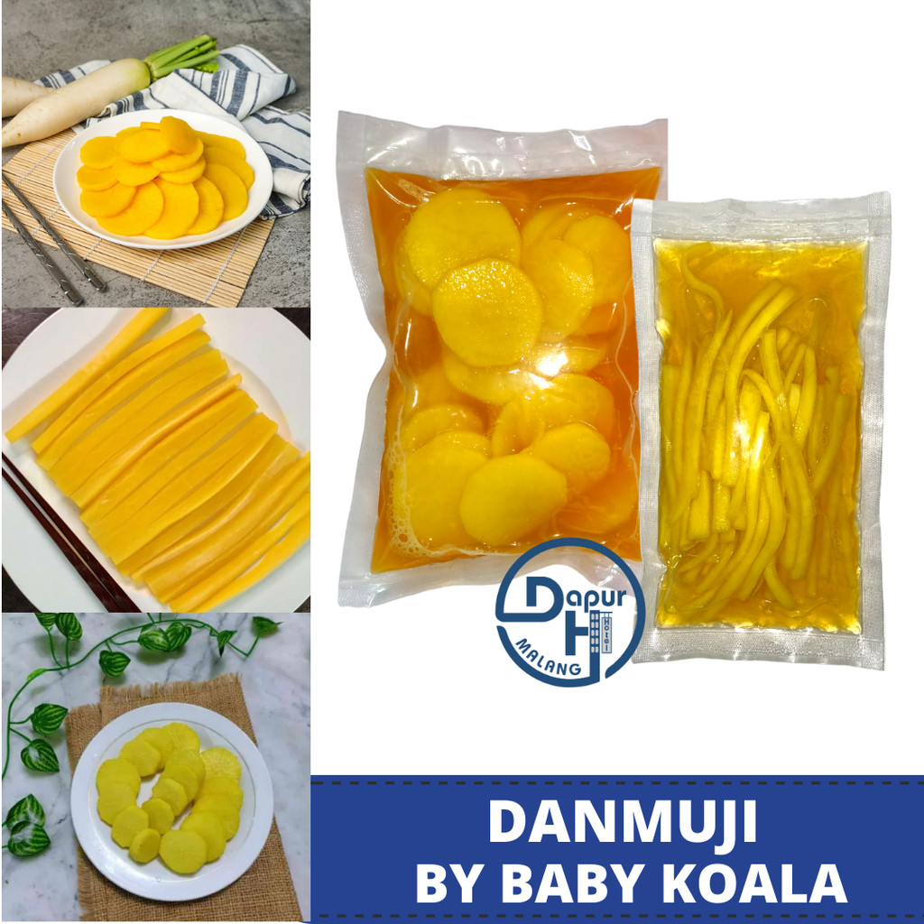 

DANMUJI Stick & Slice Acar lobak Korea 150 g | Takuan | Untuk Kimbab-MLG