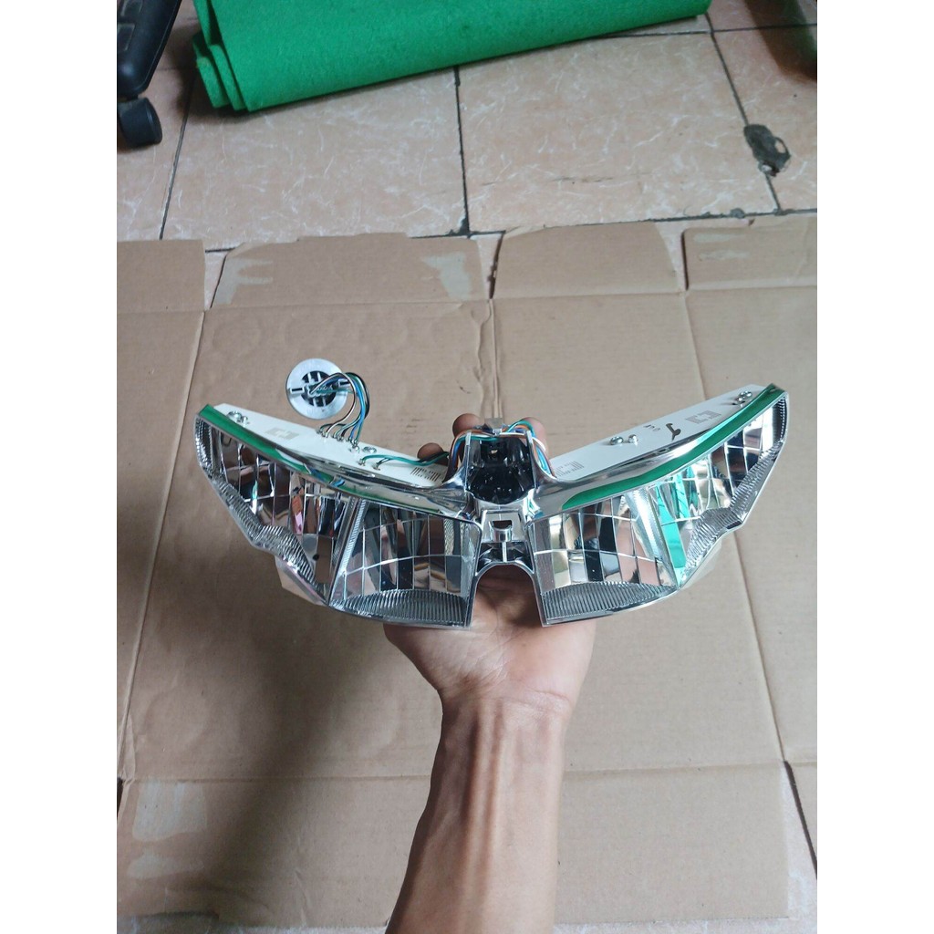 Reflektor Crome Croom Crom Set Papan PCB lampu depan Vario 125 / 150 fi 2016 2017
