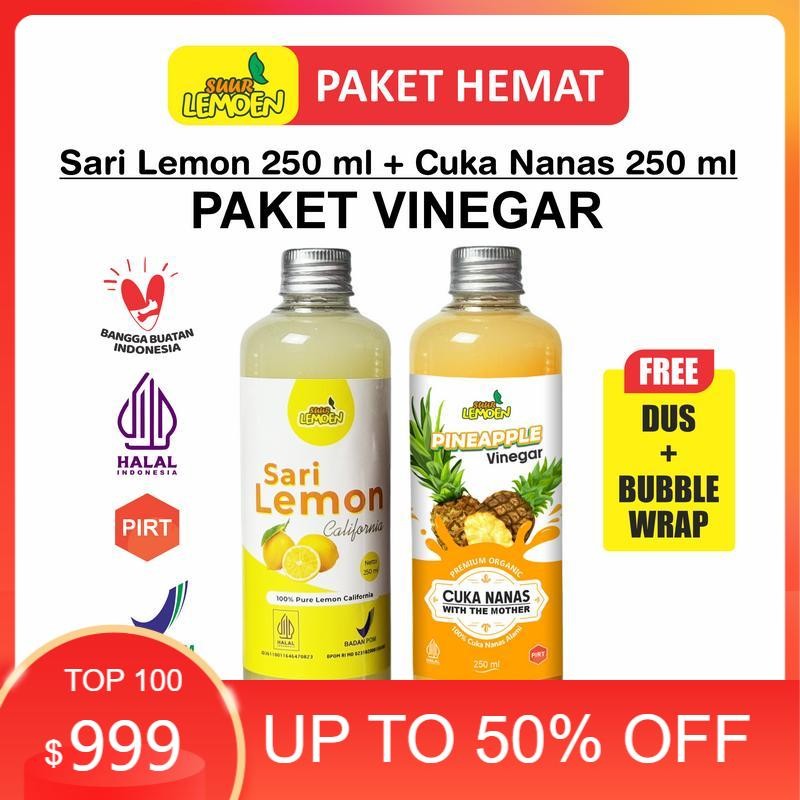 

NORKID HEALTH & BEAUTY Sari Lemon 250 ml dan Cuka Nanas With Mother 250 ml