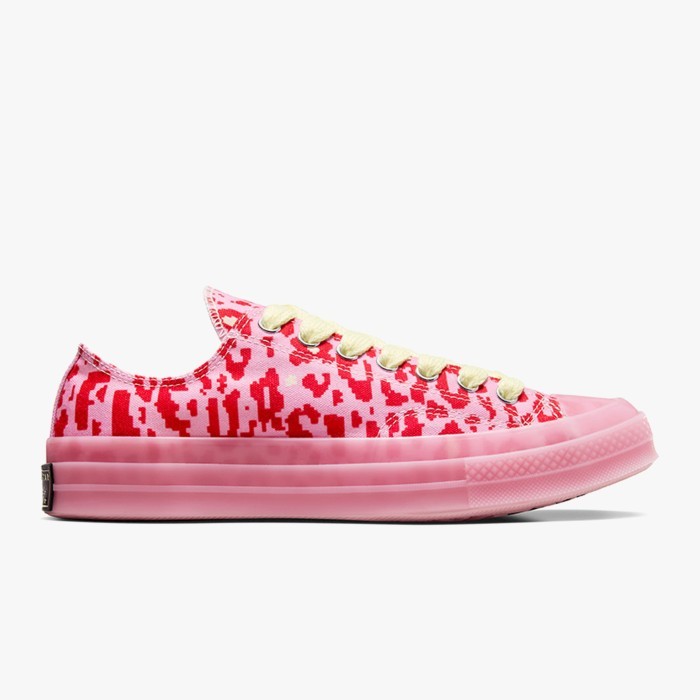 Sepatu Sneakers Wanita Converse x GOLF le FLEUR* Chuck 70 Leopard Pink Multi Original A08165C