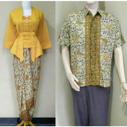 

✨NEW✨ -KEBAYA KUTUBARU COUPLE PITA/BATIK COUPLE/KEBAYA COUPLE/KUTUBARU/MODERN - Kuning