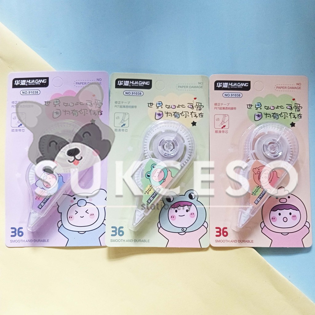 

HUAGANG Correction Tape No.91038 Pita Koreksi Cute