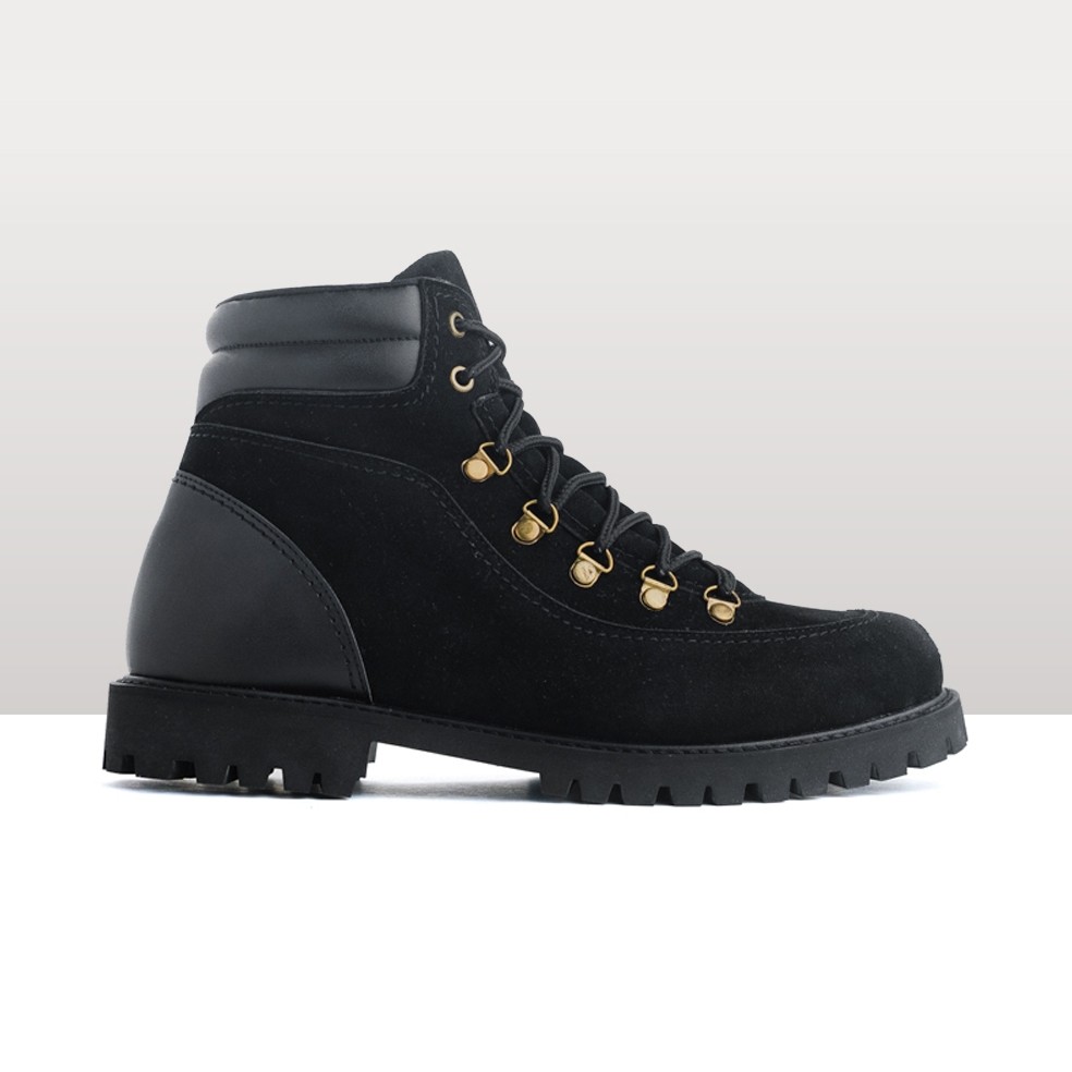 Sepatu Boots Pria Sepatu Tracking Boot Cowok ORIGINAL MORTON BLACK AURIERMAX x TRAGEN