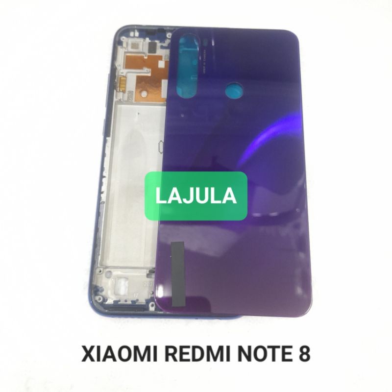 KESING   FULL SET XIAOMI REDMI NOTE 8 BEZEL FRAME + BACKDOOR