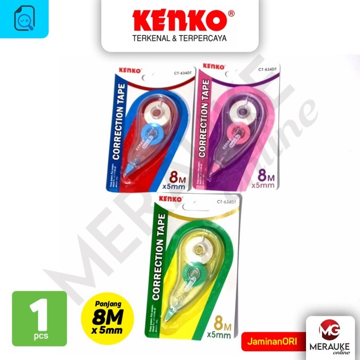 

Correction Tape KENKO CT-634DT (8m x 5mm)