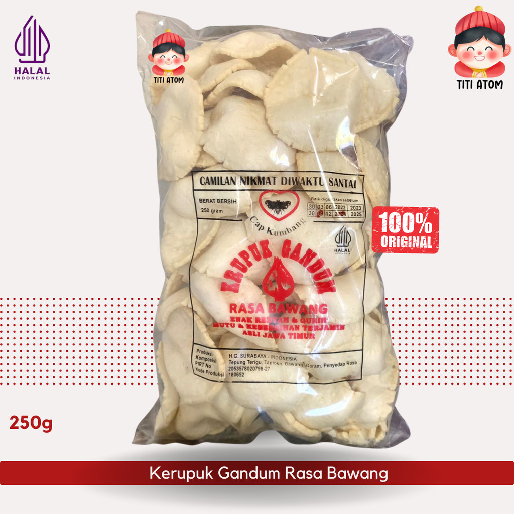 

Kerupuk Gandum Rasa Bawang Matang 250g