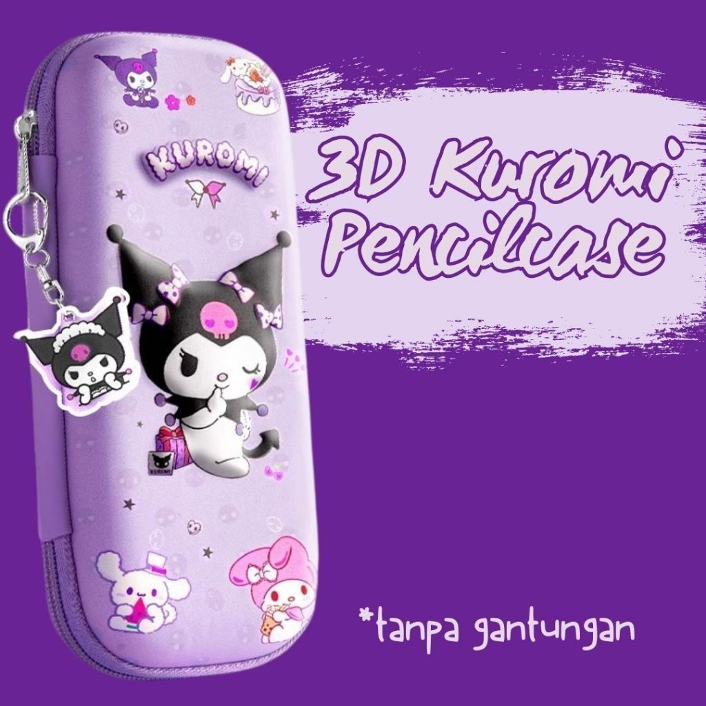 

BISA COD. Tempat Pensil Fancy Kuromi 3D Pencilcase | Kotak Pensil Anak Sekolah Kuromi, My Melody, Cinnamoroll | Pencil Case Fancy
