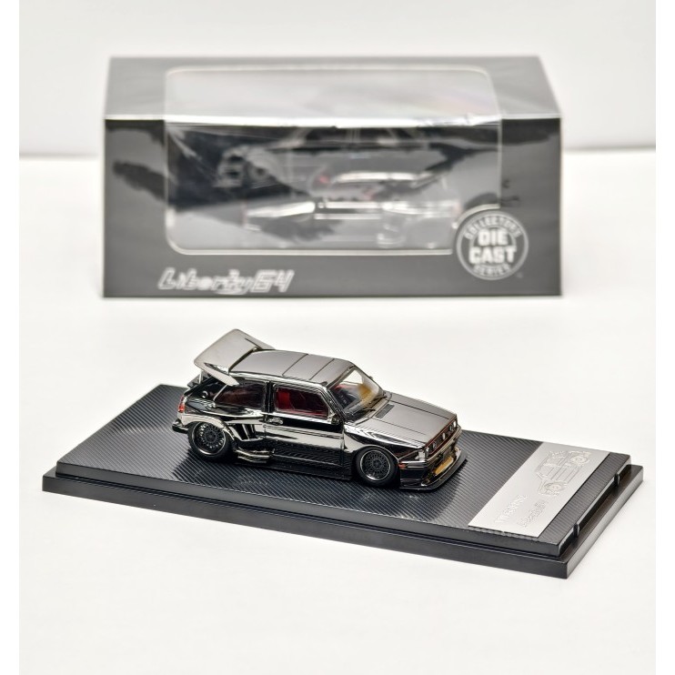 Liberty64 VW Volkswagen Golf MKII K.S Concept Wide Body Lowride Electroplate Dark Gunmetal