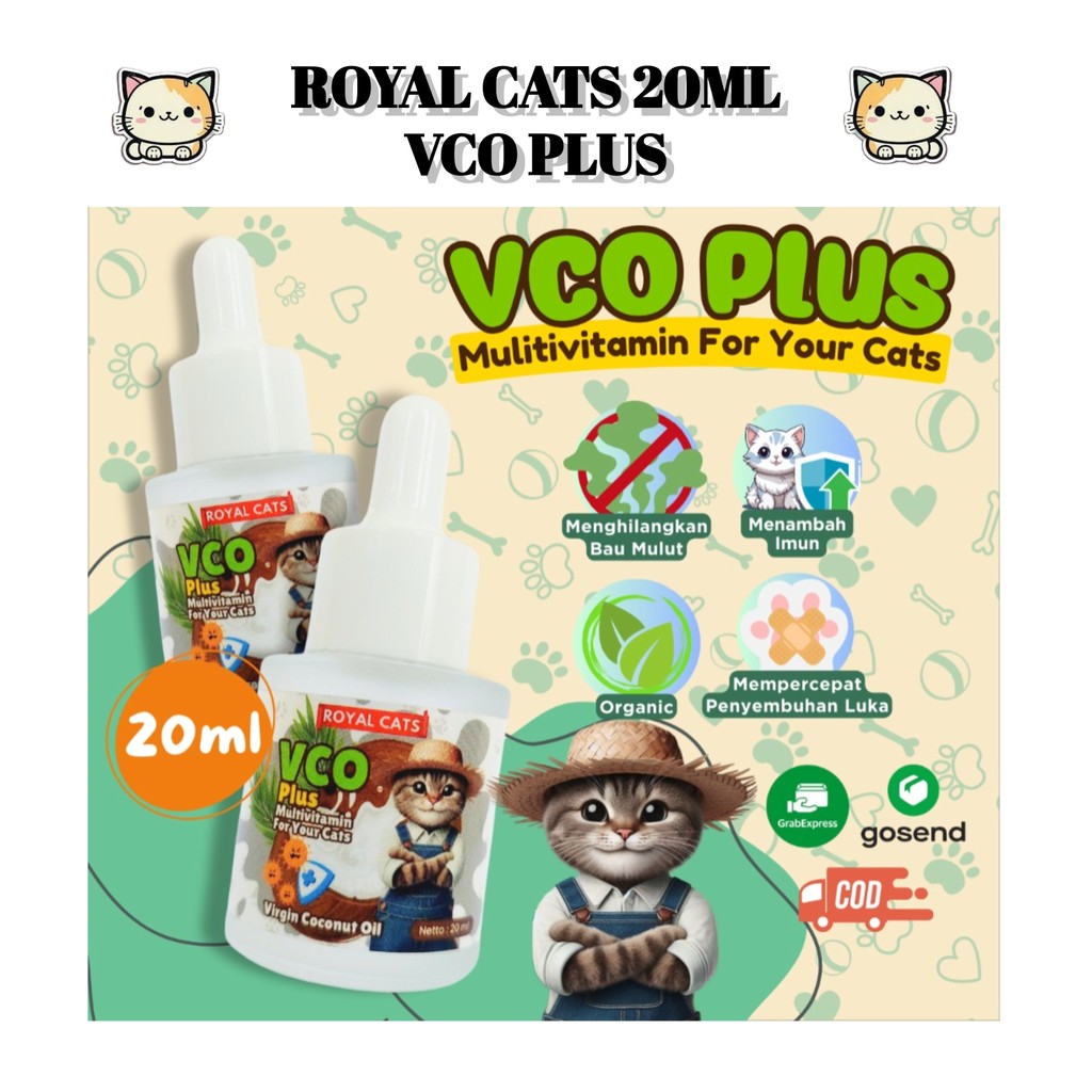 Vitamin Kucing Anjing Royal Care VCO PLUS Minyak Virgin Coconut Oil