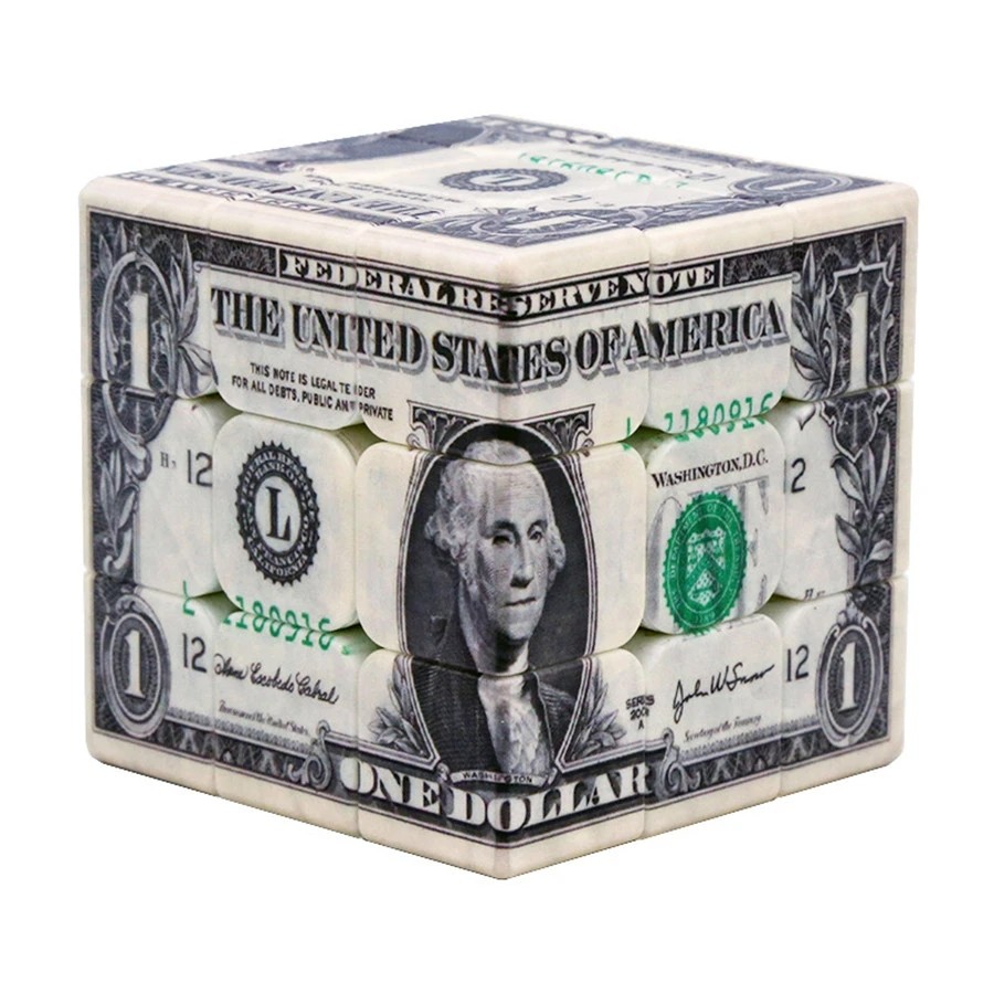 

Dollar Pattern UV Printing Cube 3x3x3