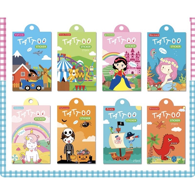 

sticker tatto anak 21pcs