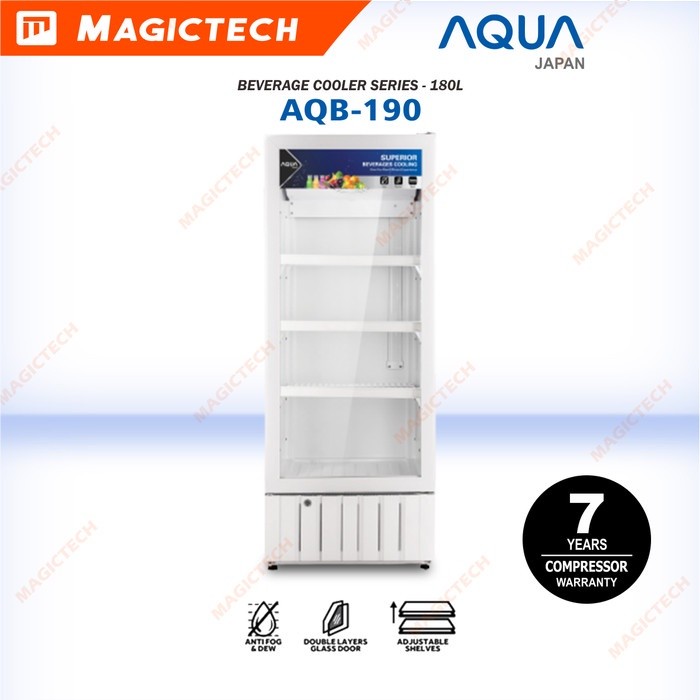 SHOWCASE AQUA 3 RAK AQB-190 DISPLAY COOLER 190L LOW WATT