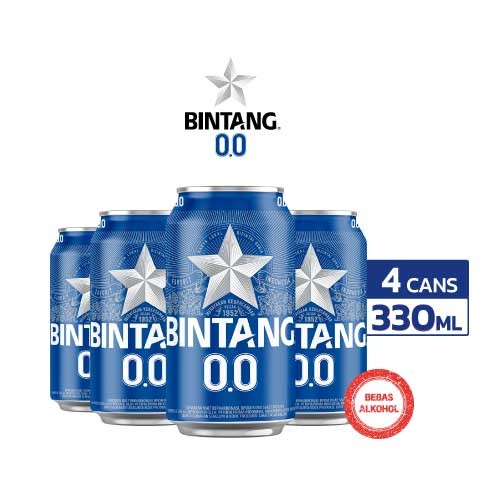 

Bintang Zero 0% Can 330ml Can 4 pcs