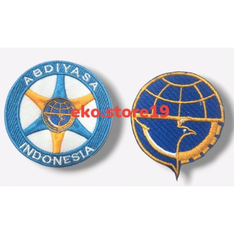 Bordir LOGO BADGE ABDIYASA KEMENHUB  BULAT DRIVER BORDIR KOMPUTER