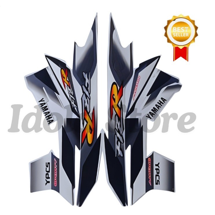 Striping Stiker Motor Yamaha F1ZR 2002 Hitam Standart List Body Motor Stiker F1ZR 2002 Ternbaik