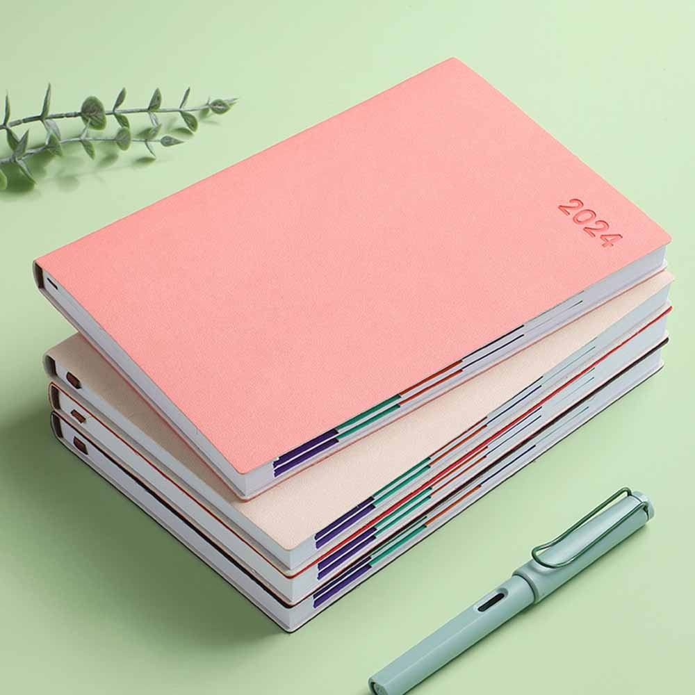 

2024 Agenda Planner Notebook Daily Journal A5 365 Days Notepad 300 Pages Lined Schedule Organizer Book Office School Stationery