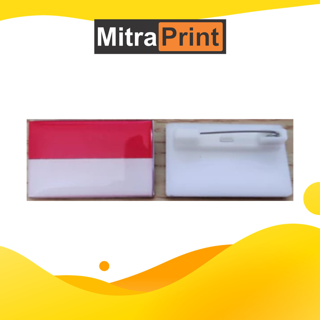 

Name Tag /Nama Dada /Papan Nama /Pin Bendera Merah Putih Penitih