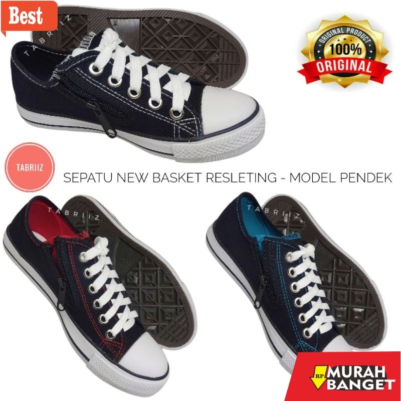 sepatu basket terbaik 2024 Sepatu Sekolah New Basket Resleting LC Model Pendek Sepatu Sneaker New Ba