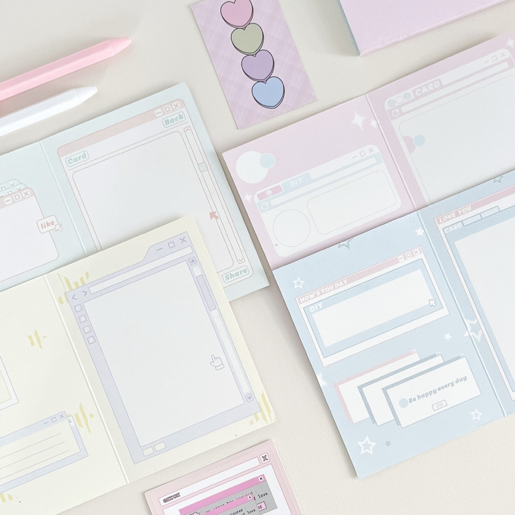 

MINKYS Kawaii 10pcs/pack Thanks Gift Card 3 inch Kpop Photocard Collection Card DIY Photo Card Paper Message Card