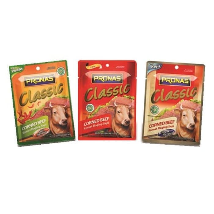 

️YERAH GROSIR️ PRONAS Corned Beef Kornet Sapi 50gr