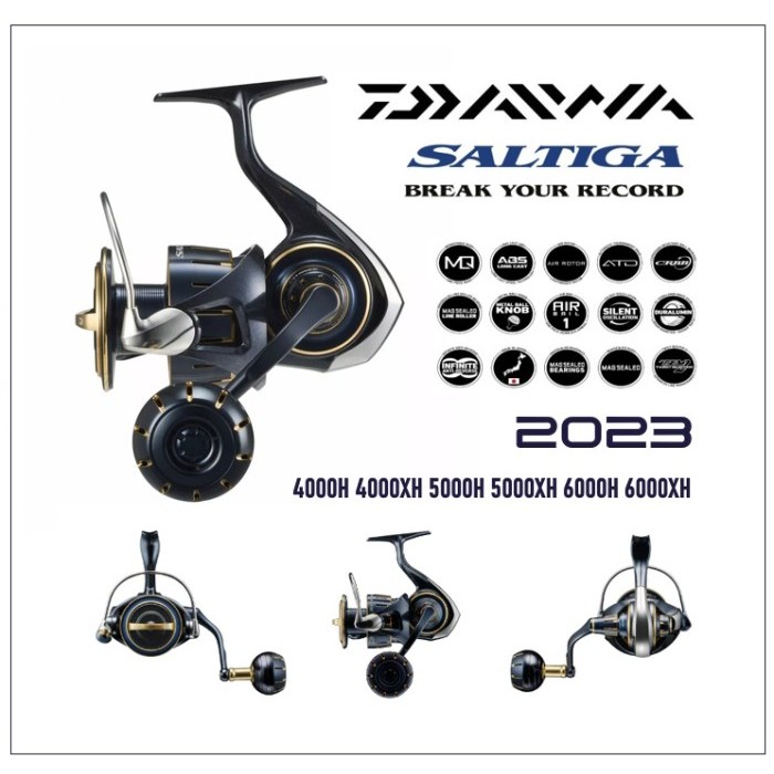 Daiwa Saltiga 2023 4000 5000 6000 Spinning Reel Pancing Global dan JDM - JDM, 4000-XH
