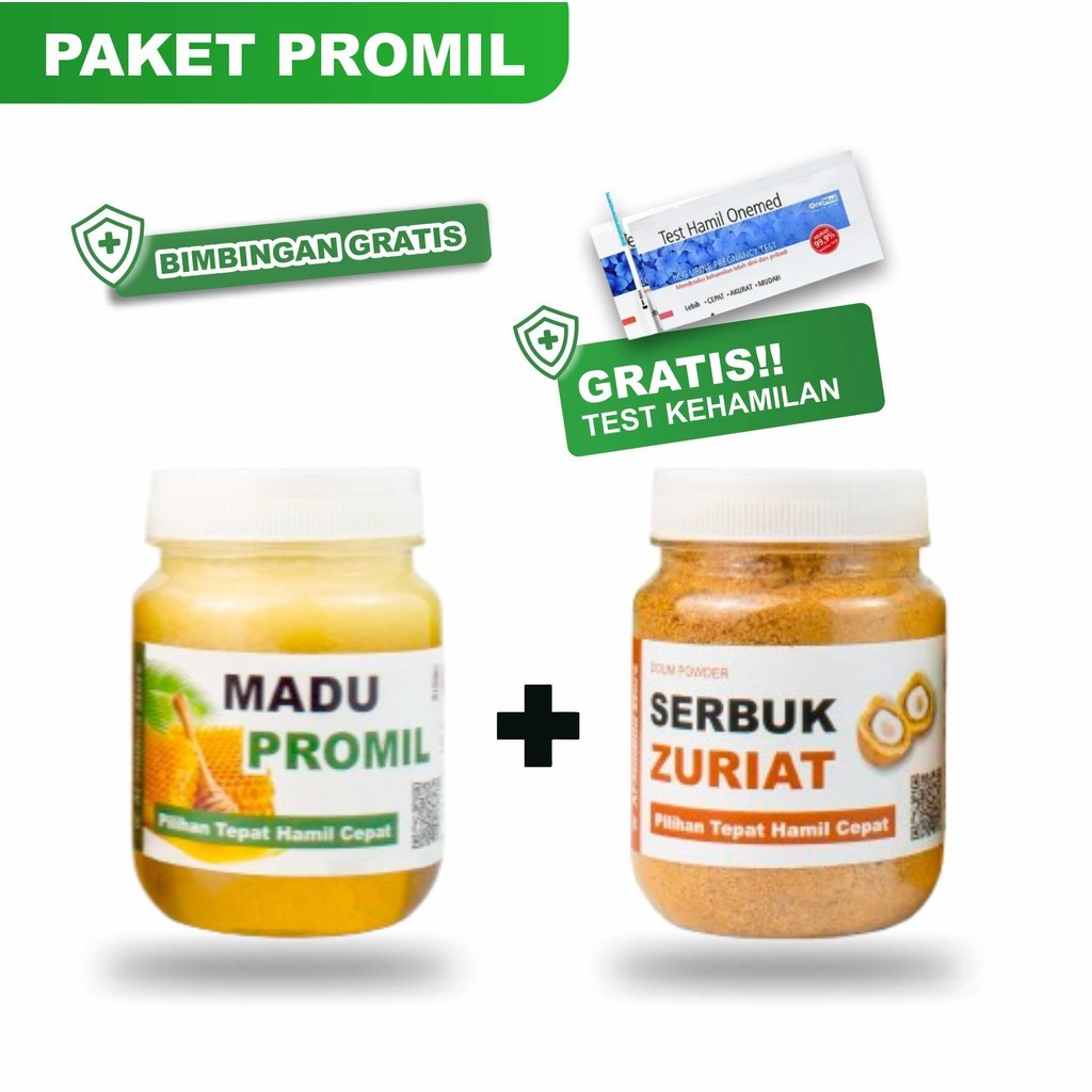 

Promil Serbuk zuriat 125 Gram + Madu 250 Gram Al Madinah