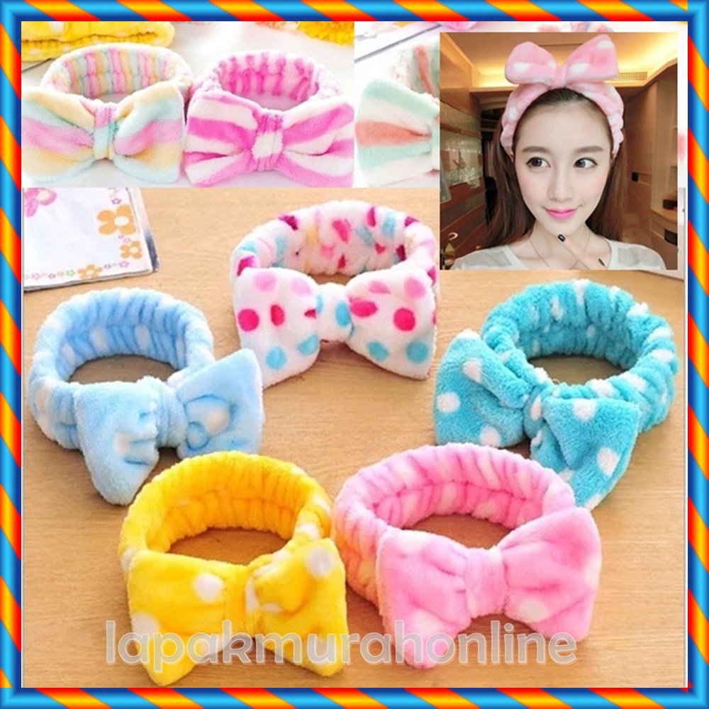LAPAKGADISKU BANDANA PITA BESAR / BANDO PITA / HEADBAND BANDANA BANDO MANDI FACIAL MASKER