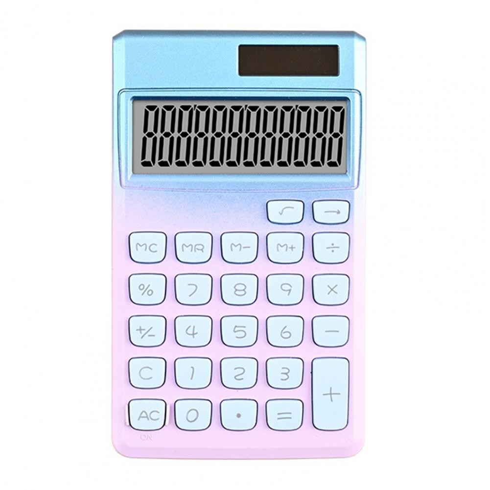 

Solar Powered Calculator Large Display Big Buttons Auto Shutdown Clear Large LCD Display Portable Calculator Office