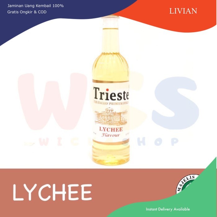 

vv Syrup Trieste Lychee Flavour - Sirup Rasa Lychee - 650 ml