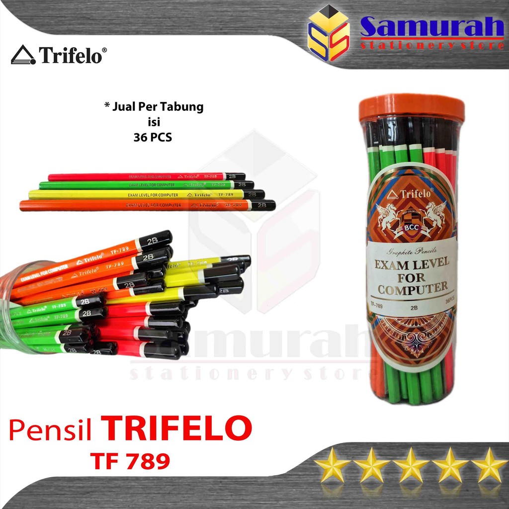 

RK Pensil Kayu Joyko 2B P8131 isi 36 pcs per Box / Trifelo TF 789 2B - Box isi 36 batang / Wood