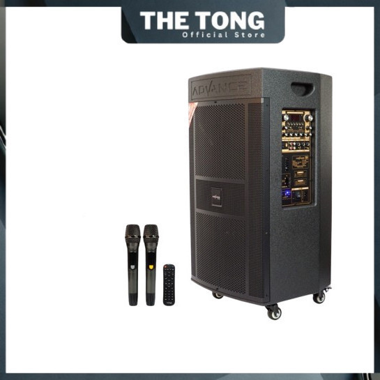 Speaker Portable Advance KK1600 KK-1600 15" Free 2Mic Wireless