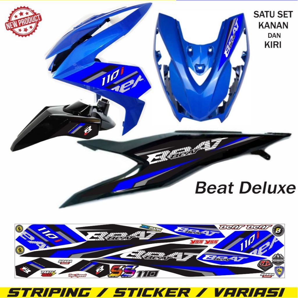 STIKER HONDA BEAT NEW DELUXE 2021 / STIKER VARIASI BEAT ISS VARIASI